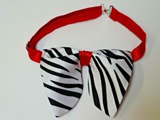 Handmade Oversized Zebra Bow