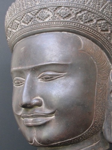 Imposante tête bouddha - tête,