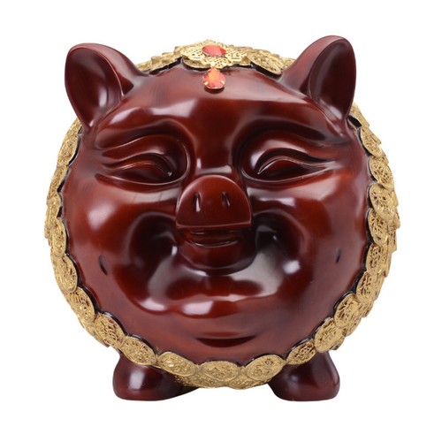 Tirelire cochon résine - tirelire,