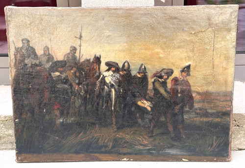 Peinture hst huile - peinture, sur