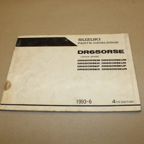 Parts list suzuki 650 - parts, rse