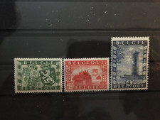 belgique 1950 cob 823 à 825 neuf sans charnière
