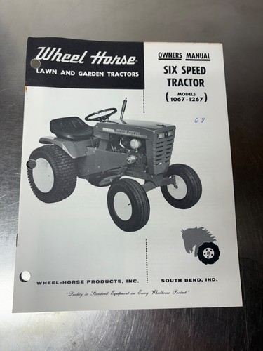 Original wheel horse 1067 - original,