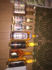 Lot Vintage 9 mignonnettes Whisky Cognac Berger Collections Diverses,
