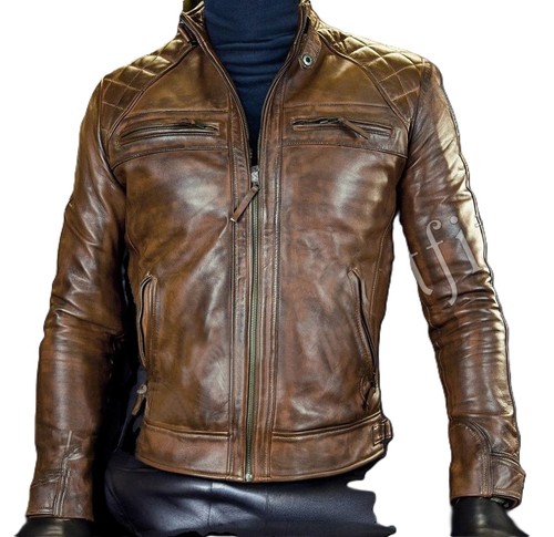 Veste motard moto vintage - motard,