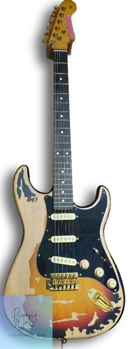 Guitare électrique style srv - guitare,