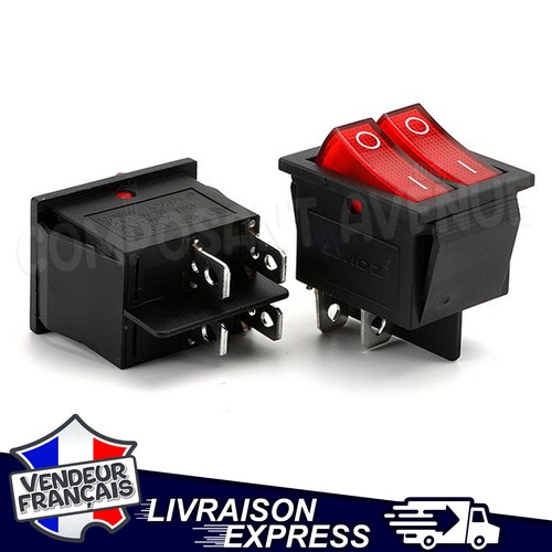 Double interrupteur bascule - double,