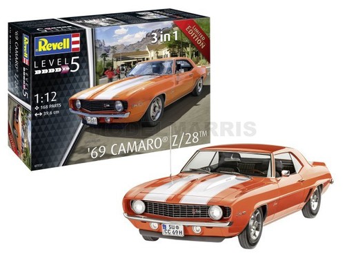 Revell 07727 1969 camaro - 1/12,