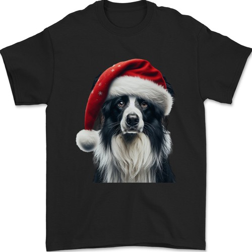 Noël border collie portant - border, un