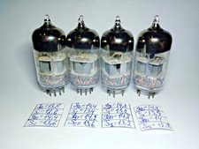 4 pcs USED 6N23P / ECC88 /  Reflector '74 SWGP  Matched Quad