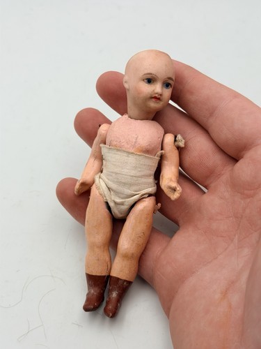 Poupée miniature tête en - poupée, &