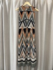 Massimo Dutti long multicolour dress EU 34 XS