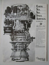 10/1988 PUB AERITALIA ALFA ROMEO AVIO TURBINE ENGINE ENGINE ORIGINAL AD
