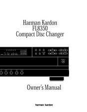 Bedienungsanleitung-Operating Instructions pour Harman Kardon Fl 8350