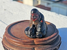 Monk with Turtle netsuke – Meiji Period