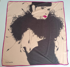 Foulard GUY LAROCHE vintage en soie Paris France