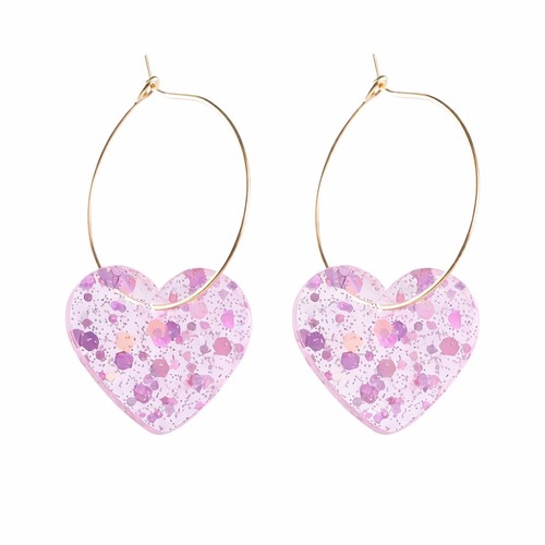 Boucles oreilles cœur - d'oreilles,
