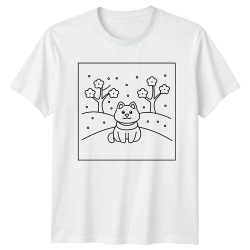 Shirt graphique hiver - t-shirt,