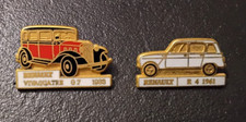 Pin’s Lot of 2 Vintage Cars Renault Vivaquatre G7 1933 and R4 1961 (128)