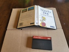 Wonder Boy (Sega Master System 1987) Cart + Case - No Manual - tested authentic!