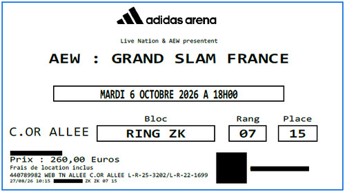 Aew catch france - aew, octobre