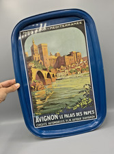 Vintage Poster Style Metal Tray - Avignon Palais des Papes - 2009 Edition
