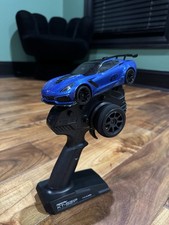 KYOSHO Chevrolet Corvette ZR1 Blue Mini-Z RWD Readyset LED RC Car 2.4GH MR-03W