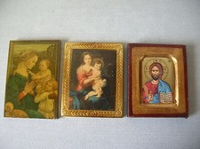 Lot de 3 icônes religieuses