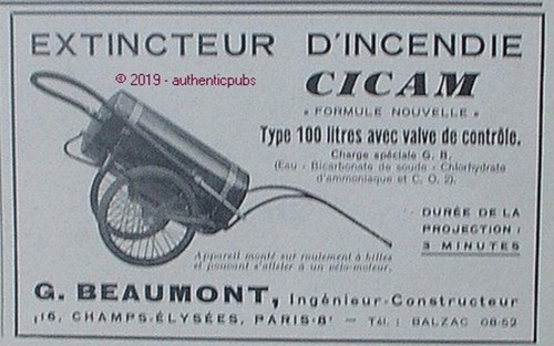 Publicite cicam extincteur - publicite,