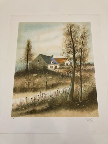 Lithographie signée - (ea),