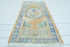 Turkish Ghordes Wool Rug, Carpet, Doormat, Bedroom Carpet Tapis Teppiche 30"x58"
