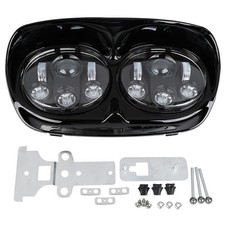5.75" Dual LED Projector Headlight Lamp Fit For Harley Road Glide FLTR 1998-2013