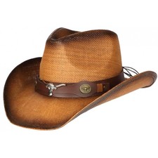 Chapeau Cowboy Marron Tete De
