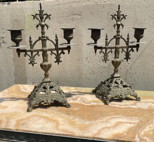 Paire superbes chandeliers - paire,