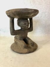 Yaka Stool, Old African Tribal Carving