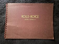 Rolls-Royce Silver Cloud II Standard Saloon Dealer Showroom Brochure SWB LWB OEM