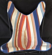 JACQUARD FABRIC COVER FOR DOUBLE ARMCHAIR AA BUTTERFLY 1950 DECKCHAIR