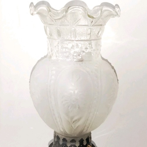 Lampe pétrole art nouveau - pétrole,