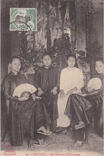 Saigon - A Group of Elegant Vietnamese Prostitutes Vietnam Prostitution