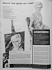 1960 APNAV PRESS ADVERTISEMENT VISION TEST GLASSES SEE PEOPLE IN SIGHT