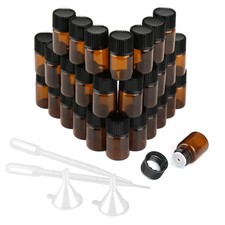 30 Pcs Amber Flacon Verre, 2ml