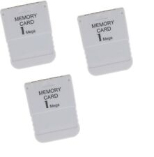 3 X Carte Mémoire générique 1 Mo - 15 blocks Pour Sony Playstation 1 - PSone PSX