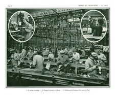 Ancient War Document 14/18 a Tool Workshop from 1916 Book