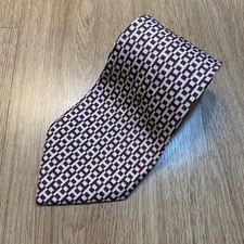 Vintage Hermes Paris France 417 EA Necktie ties Silk H Alphabet