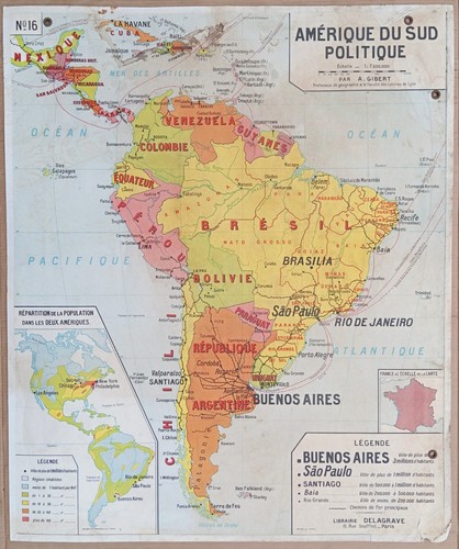 Ancienne carte scolaire - 🌎,