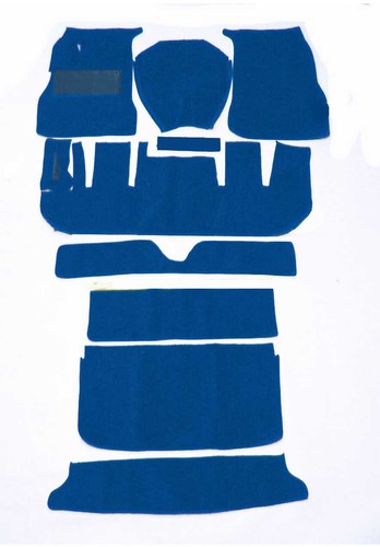 Petrol blue loop - carpets, kit