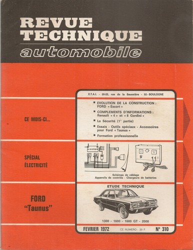 Revue technique automobile - technique, 310