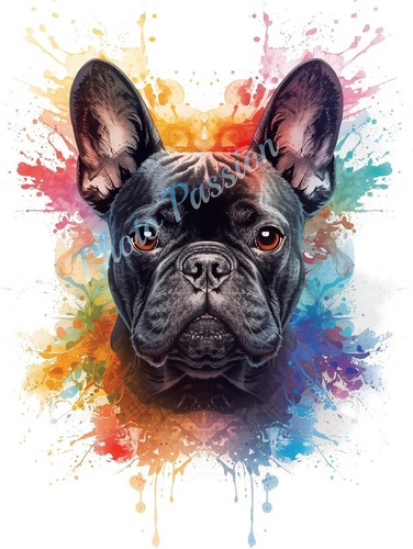 Photo bouledogue français - a4,