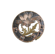 Bouton ancien - Métal ajouré