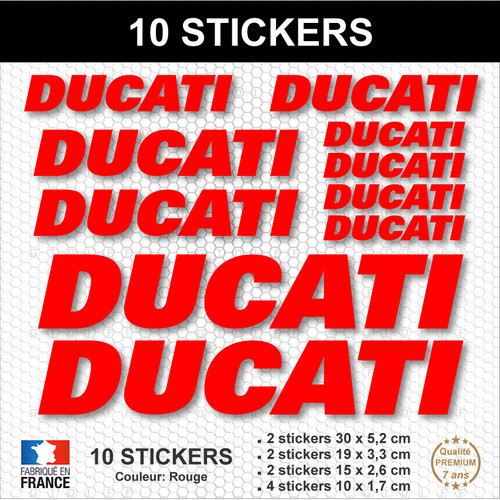 Stickers ducati rouge - stickers,